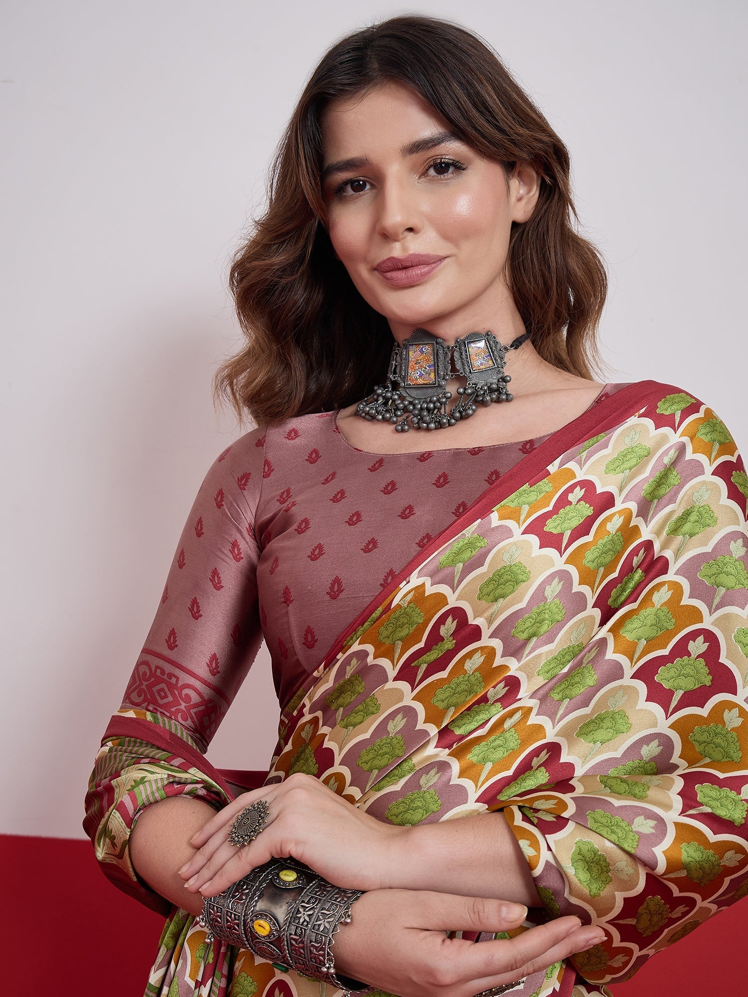 Tanirika Stylish Semi Modal Saree for Party & Festive Wear ClothsVilla