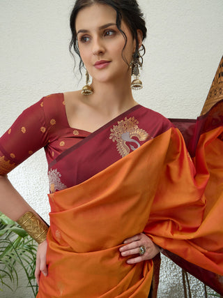 Tarunika Handloom Silk Saree for Wedding & Festive Wear ClothsVilla