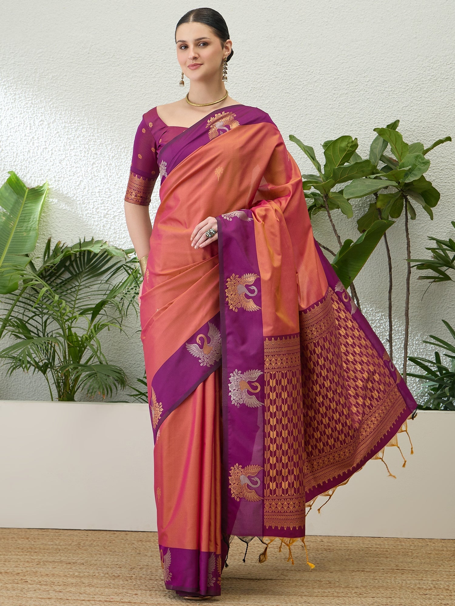 Tarunika Handloom Silk Saree for Wedding & Festive Wear ClothsVilla