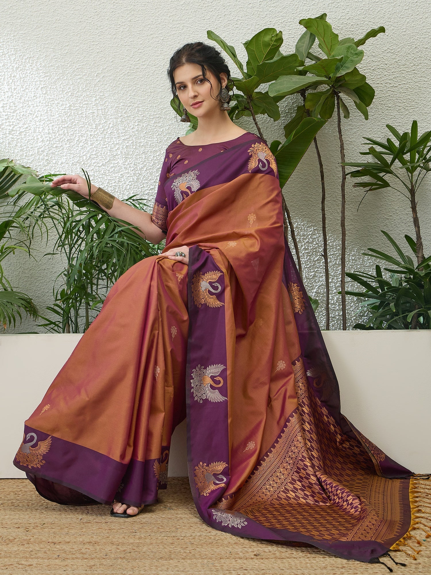 Tarunika Handloom Silk Saree for Wedding & Festive Wear ClothsVilla