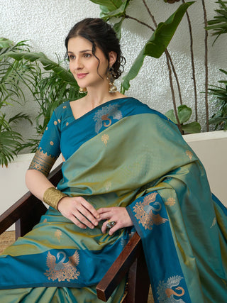 Tarunika Handloom Silk Saree for Wedding & Festive Wear ClothsVilla