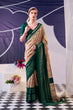 Load image into Gallery viewer, Tasar Silk Floral Printed Saree ClothsVilla
