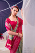 Load image into Gallery viewer, Tasar Silk Floral Printed Saree ClothsVilla