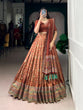 Load image into Gallery viewer, Tasar Silk Sparkle Lehenga Set Clothsvilla