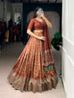 Load image into Gallery viewer, Tasar Silk Sparkle Lehenga Set Clothsvilla