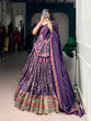 Load image into Gallery viewer, Tasar Silk Sparkle Lehenga Set Clothsvilla