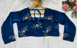 Teal Blue Designer Heavy Fandy Satin Embroidered Peplum Lehenga Set with Sequins, Zari Work, Belt & Matching Dupatta – Fully Stitched Festive & Party Wear Clothsvilla