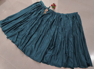 Teal Chinon Silk Sequin Lehenga ClothsVilla