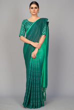 Load image into Gallery viewer, Teal Color Art Silk Fabric Regular Wear Fancy Work Saree ClothsVilla