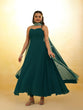 Load image into Gallery viewer, Teal Color Stylish Turquoise Georgette Dress with Embroidery – Ready to Wear ClothsVilla