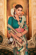 Load image into Gallery viewer, Teal Color Weaving Work Organza Saree Clothsvilla
