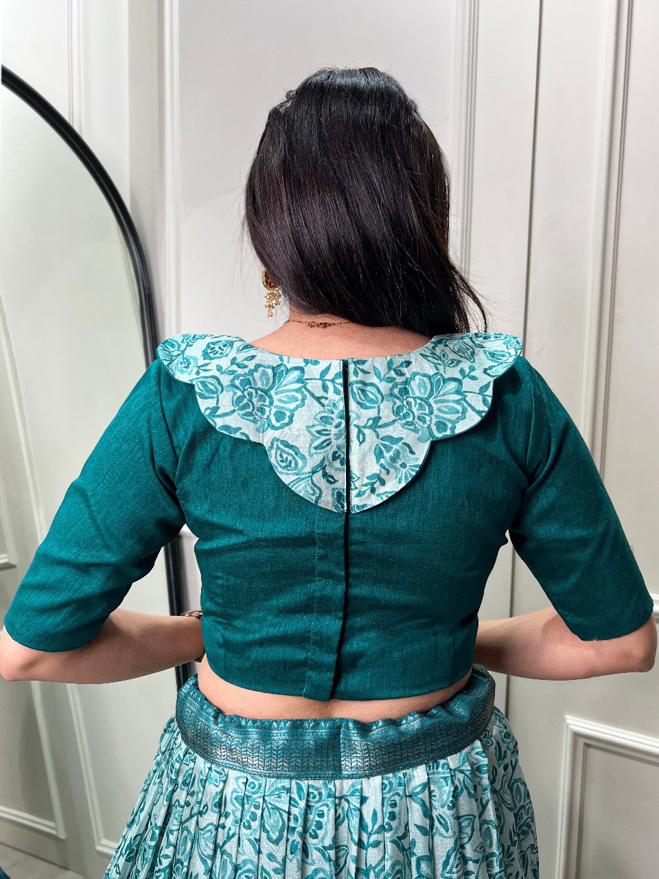 Captivating Teal Floral Co-ord Lehenga Set - Perfect for Weddings & Festive Occasions ClothsVilla