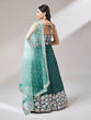 Load image into Gallery viewer, Teal Georgette heavy Sequinse embroidery Semi-Stitched Lehenga choli &amp; Dupatta ClothsVilla