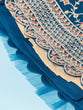Load image into Gallery viewer, Teal Net Semi stitched Coding and Mirror Work Lehenga Choli ClothsVilla