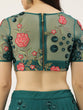 Load image into Gallery viewer, Teal Net Semi stitched Coding, Sequins and Saroski Stone Work Lehenga Choli ClothsVilla