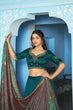 Load image into Gallery viewer, Teal Silk Embroidered Lehenga Set ClothsVilla