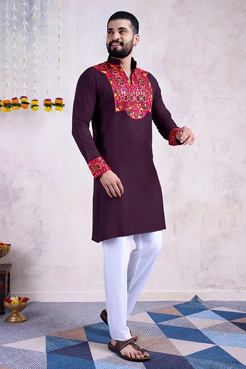 Traditional Men's Kurta for Navratri Garba Nights Secondary image
