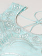 Load image into Gallery viewer, Turquoise Blue Net Gotapatti Work Semi-Stitched Lehenga &amp; Unstitched Blouse, Dupatta Clothsvilla