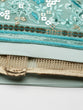 Load image into Gallery viewer, Turquoise Blue Net Sequinse Work Semi-Stitched Lehenga &amp; Unstitched Blouse, Dupatta Clothsvilla
