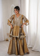 Load image into Gallery viewer, Two-Tone Tissue Kurta Set &amp; Batwa ClothsVilla