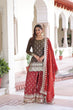 Load image into Gallery viewer, Two-Tone Vichitra Silk Top Sharara Set ClothsVilla