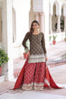 Load image into Gallery viewer, Two-Tone Vichitra Silk Top Sharara Set ClothsVilla