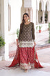 Load image into Gallery viewer, Two-Tone Vichitra Silk Top Sharara Set ClothsVilla