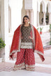 Load image into Gallery viewer, Two-Tone Vichitra Silk Top Sharara Set ClothsVilla