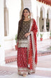 Load image into Gallery viewer, Two-Tone Vichitra Silk Top Sharara Set ClothsVilla
