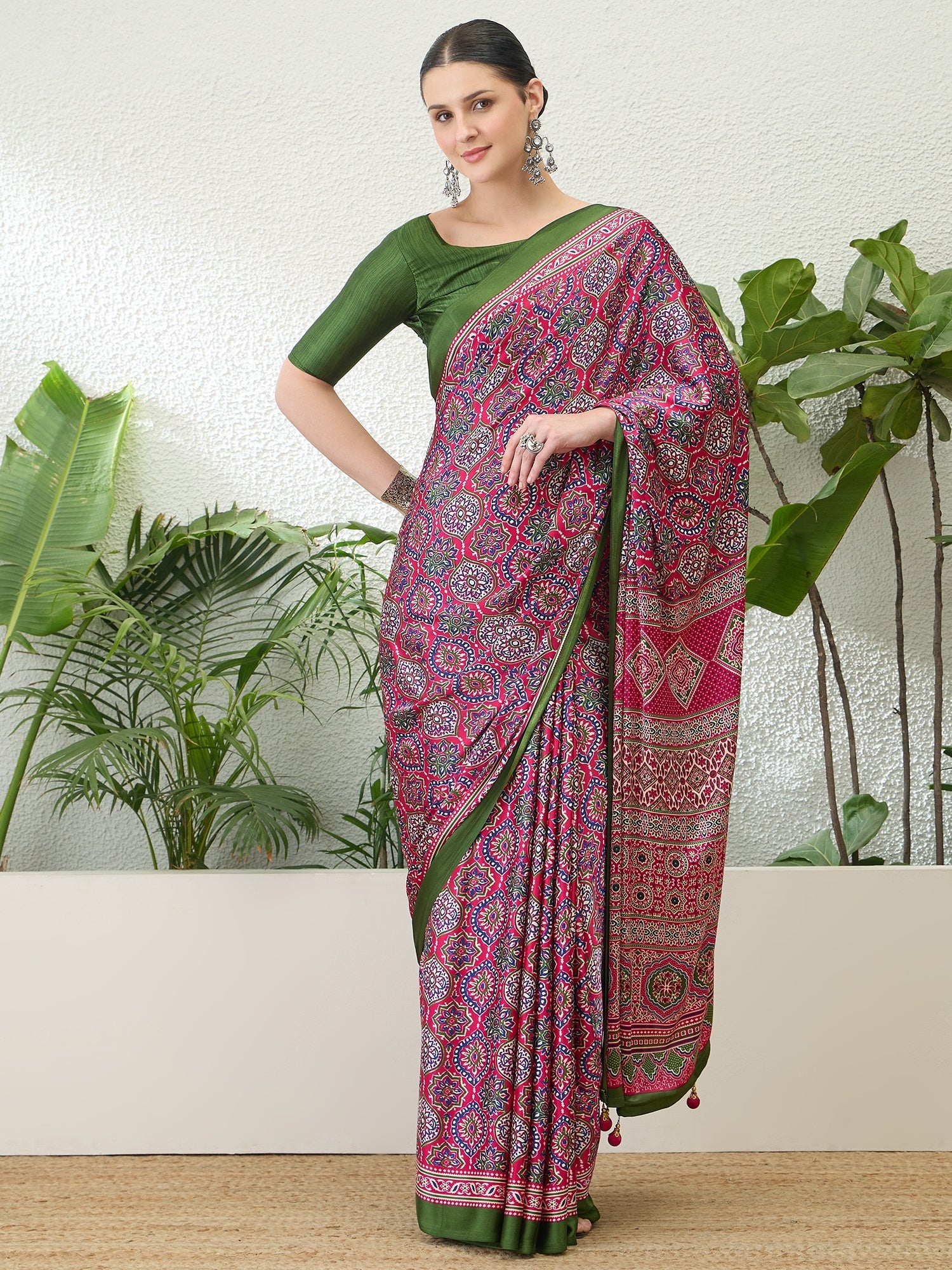 Vayuna Soft Drape Semi Modal Saree for Party Wear ClothsVilla