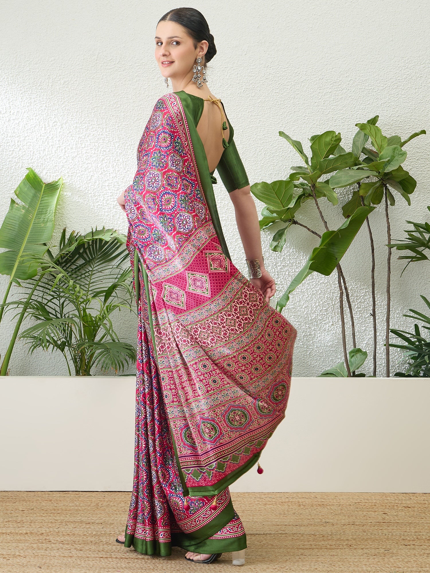 Vayuna Soft Drape Semi Modal Saree for Party Wear ClothsVilla