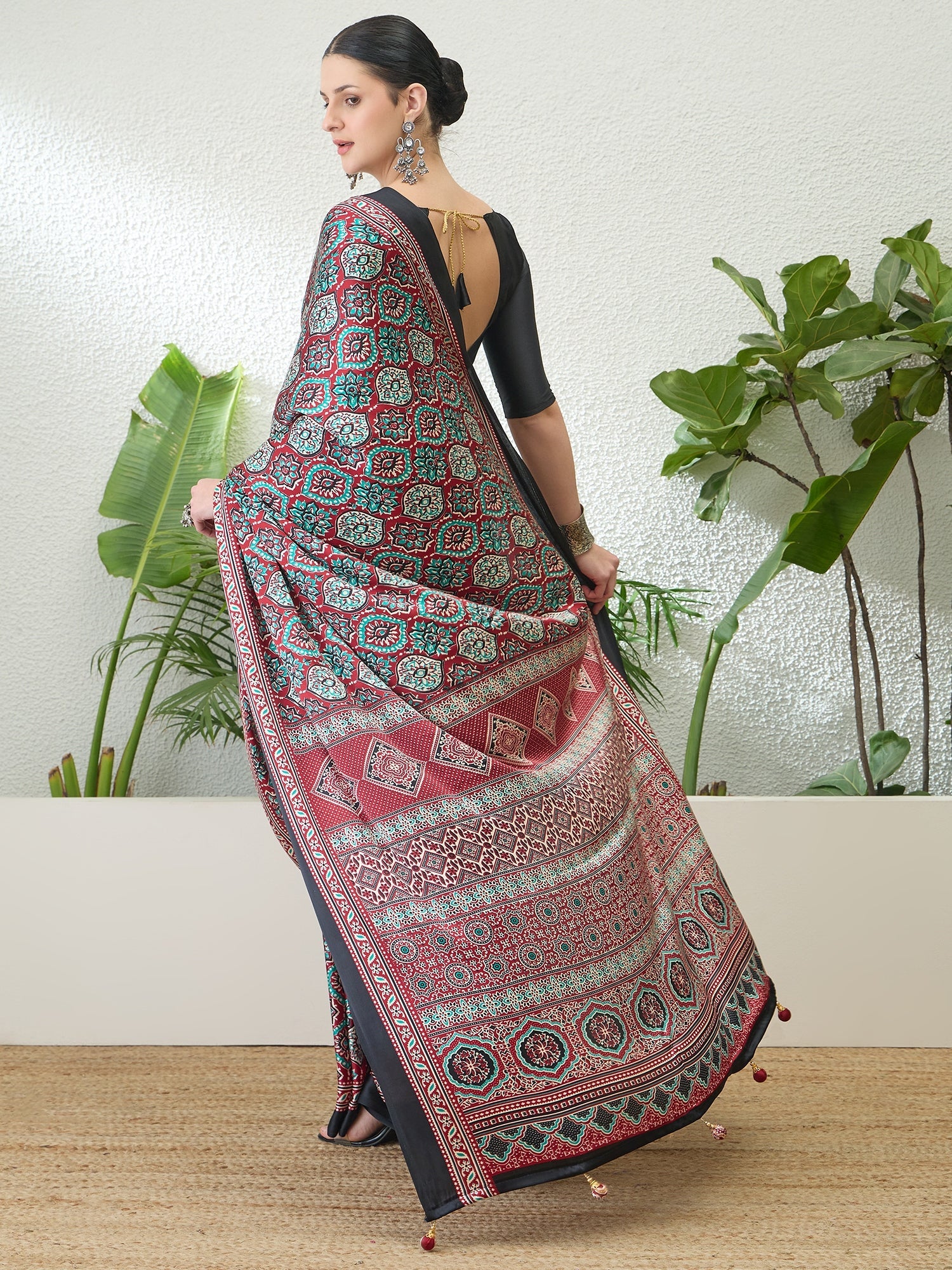 Vayuna Soft Drape Semi Modal Saree for Party Wear ClothsVilla