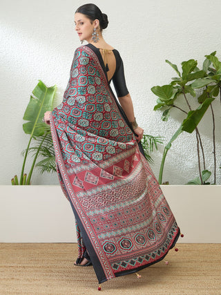 Vayuna Soft Drape Semi Modal Saree for Party Wear ClothsVilla