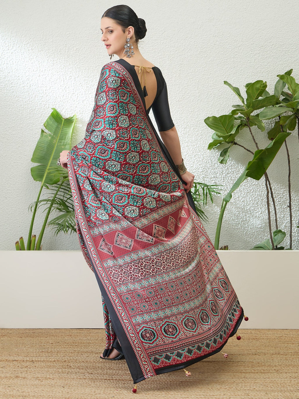 Vayuna Soft Drape Semi Modal Saree for Party Wear ClothsVilla