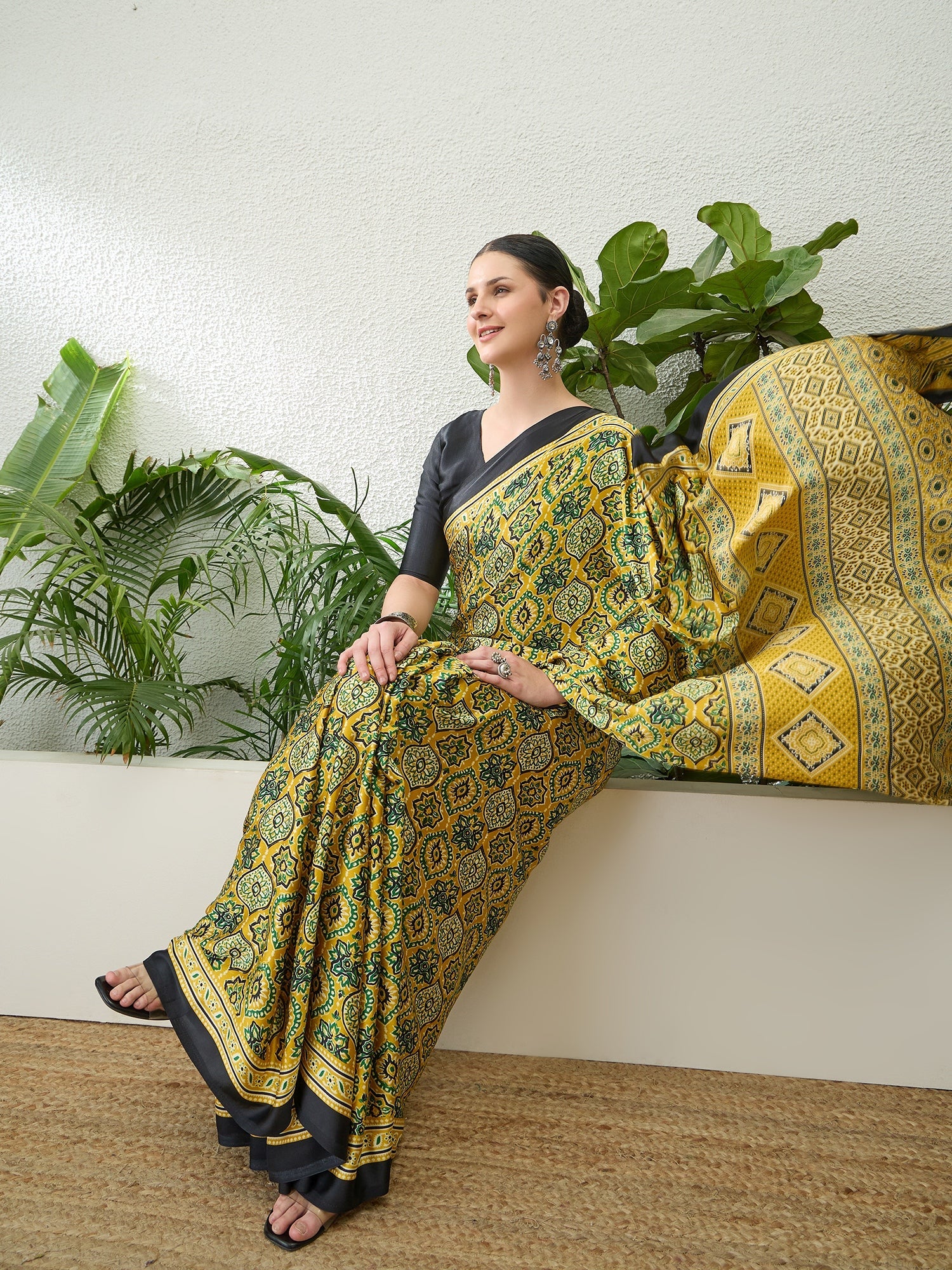 Vayuna Soft Drape Semi Modal Saree for Party Wear ClothsVilla