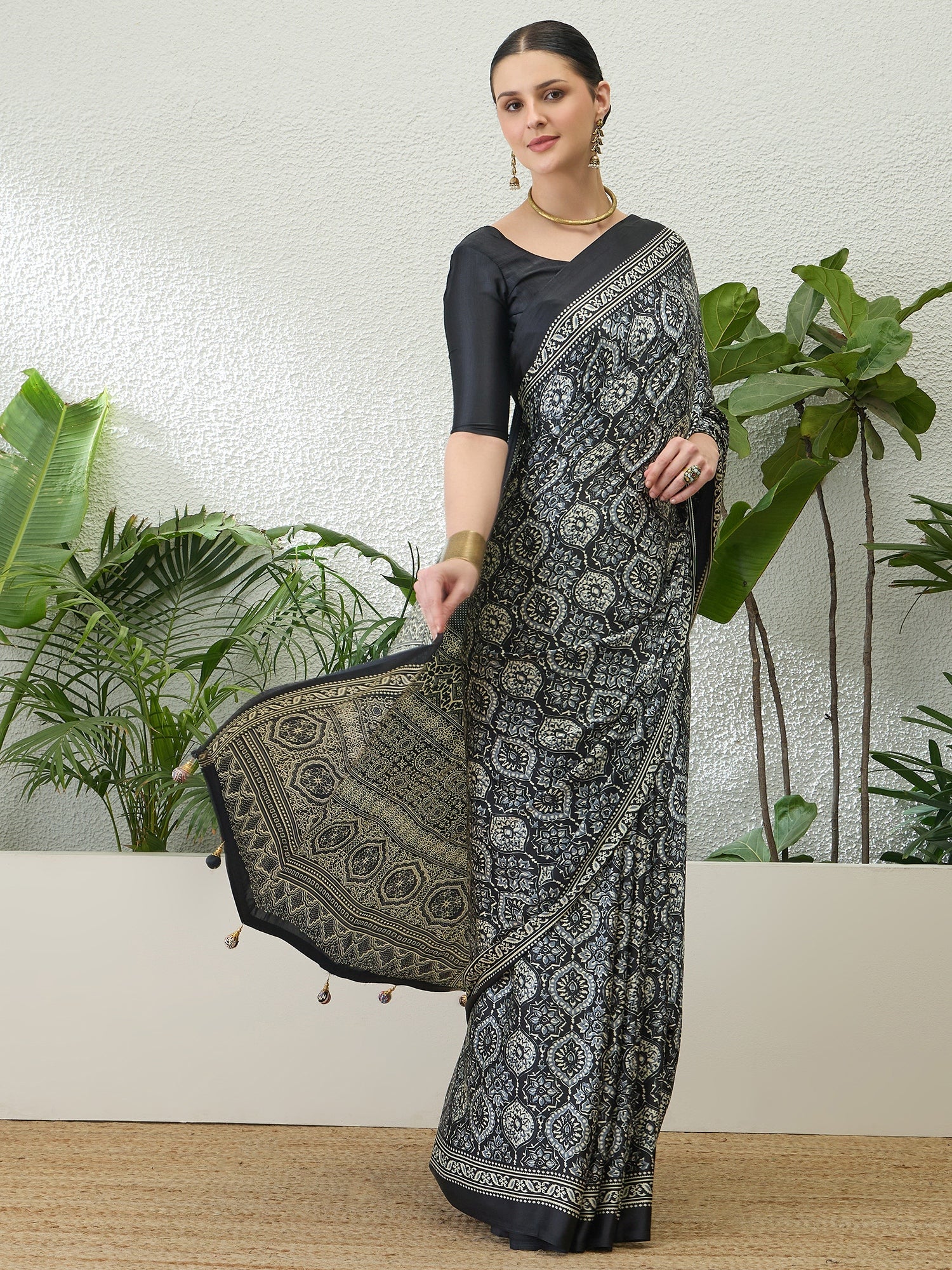 Vayuna Soft Drape Semi Modal Saree for Party Wear ClothsVilla