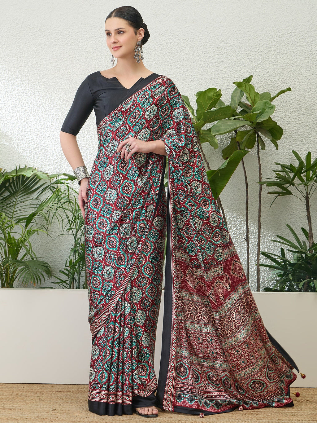 Vayuna Soft Drape Semi Modal Saree for Party Wear ClothsVilla