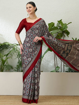 Vayuna Soft Drape Semi Modal Saree for Party Wear ClothsVilla