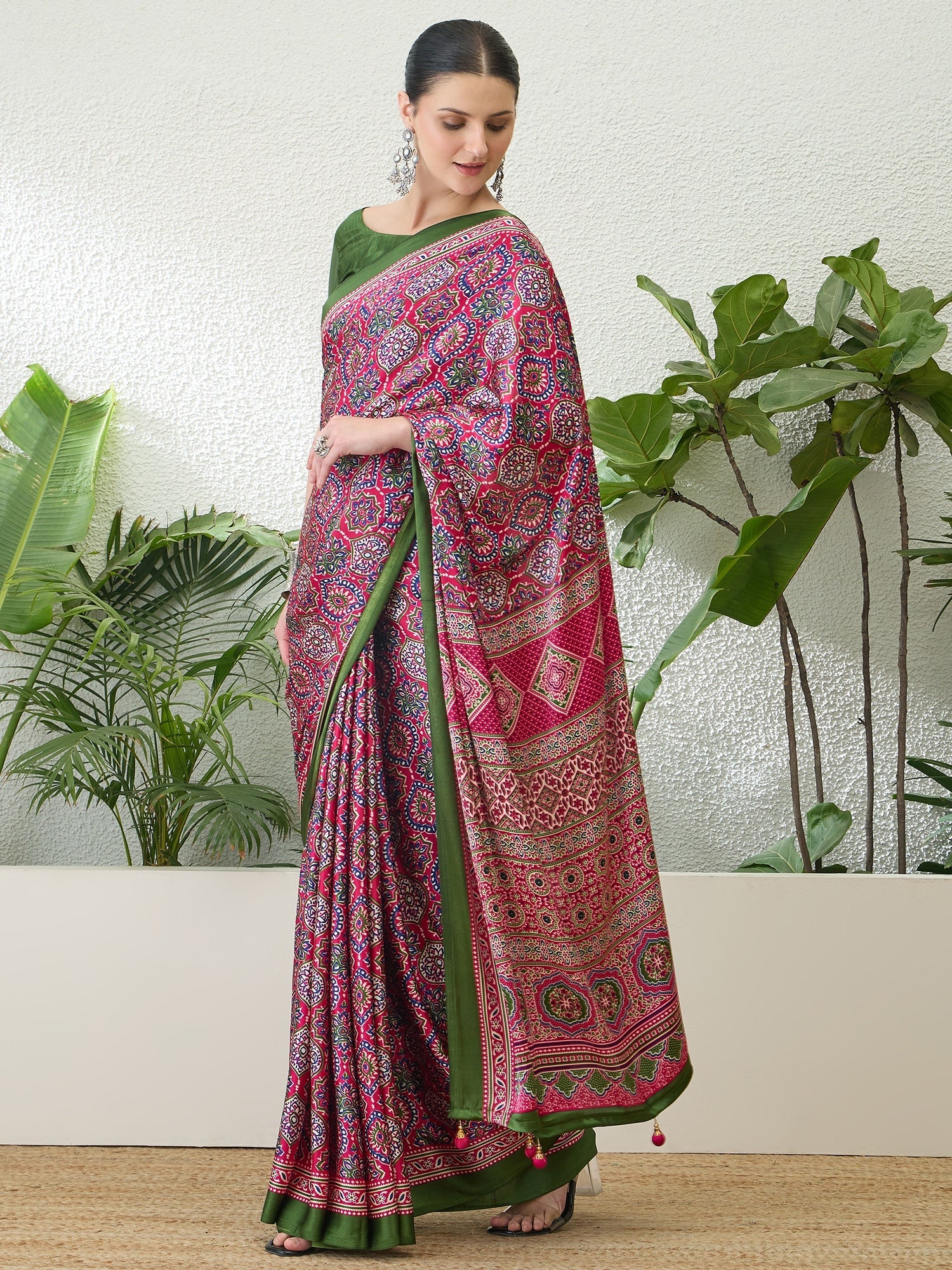 Vayuna Soft Drape Semi Modal Saree for Party Wear ClothsVilla
