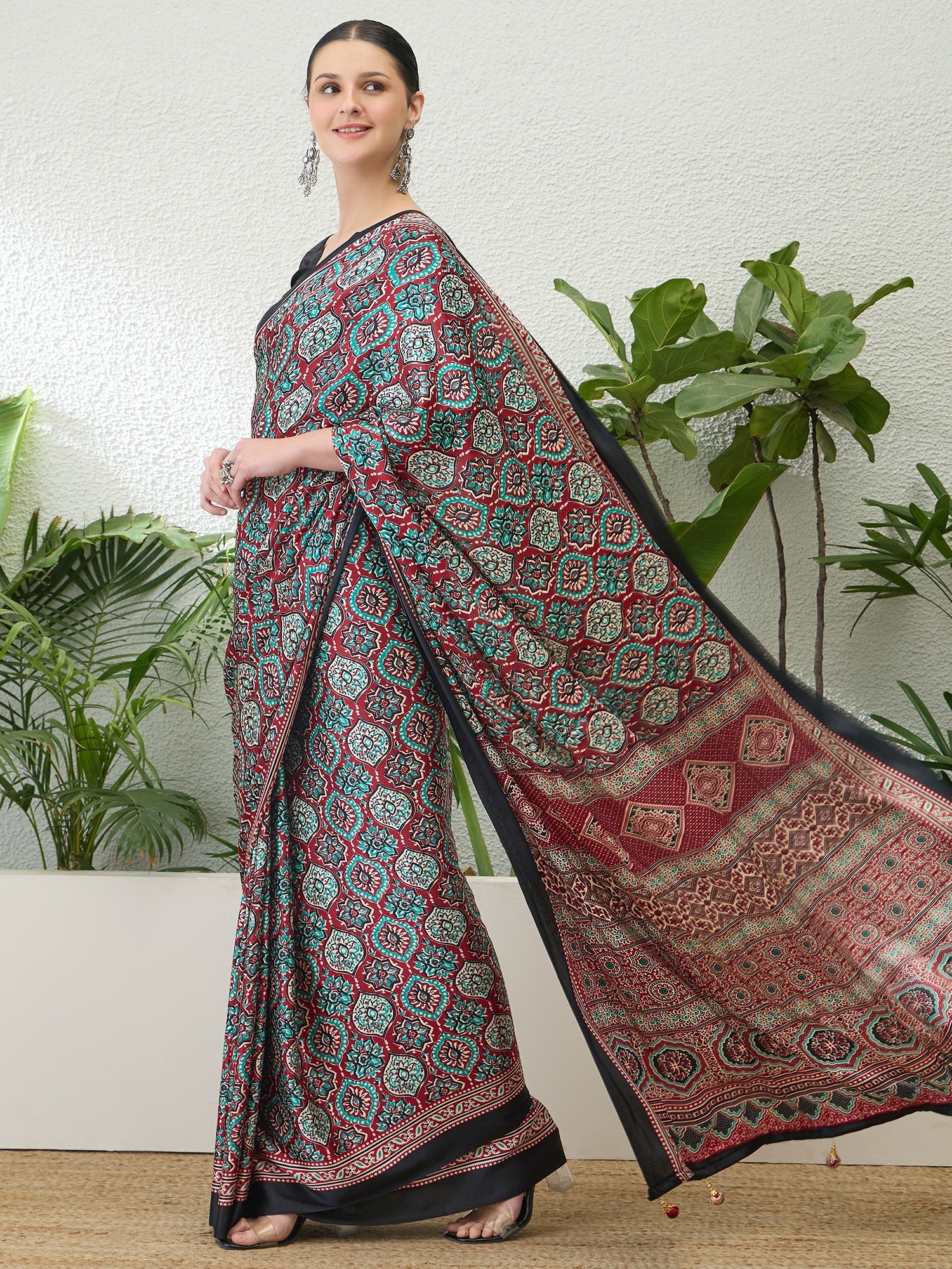Vayuna Soft Drape Semi Modal Saree for Party Wear ClothsVilla