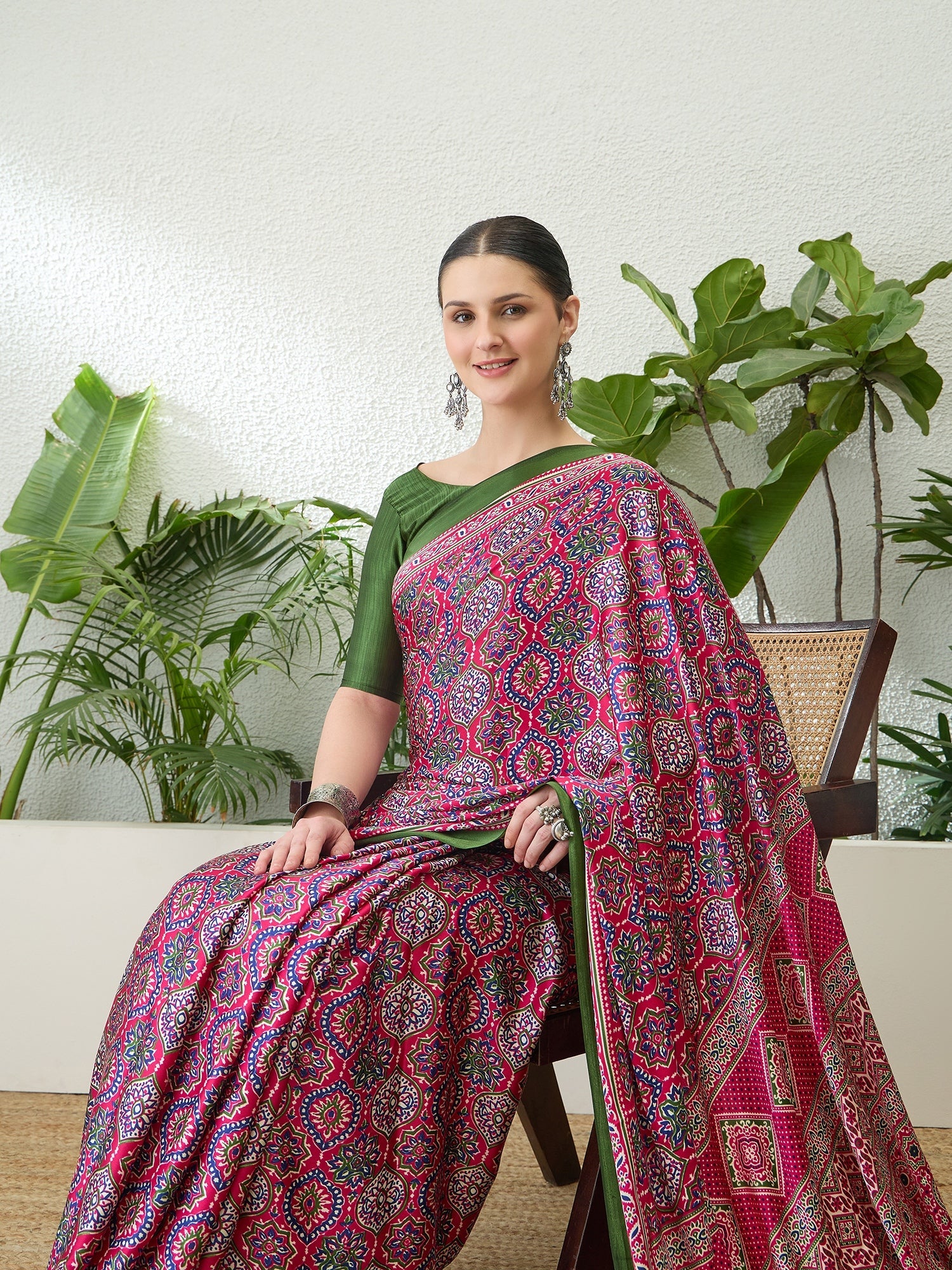 Vayuna Soft Drape Semi Modal Saree for Party Wear ClothsVilla