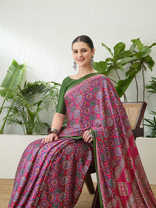 Vayuna Soft Drape Semi Modal Saree for Party Wear ClothsVilla