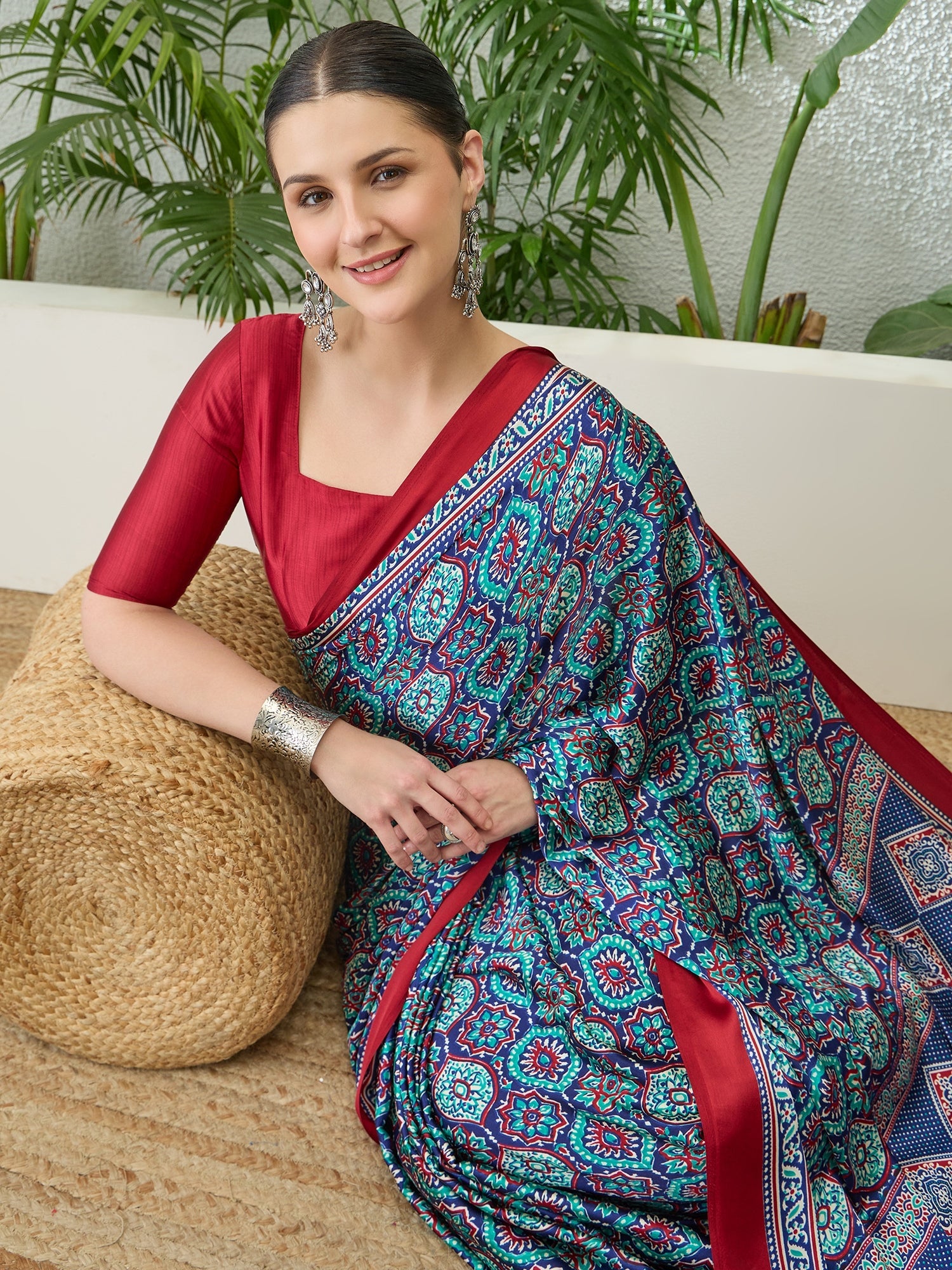Vayuna Soft Drape Semi Modal Saree for Party Wear ClothsVilla
