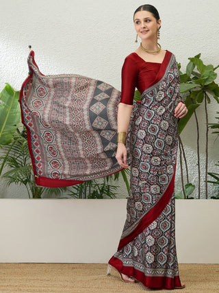 Vayuna Soft Drape Semi Modal Saree for Party Wear ClothsVilla