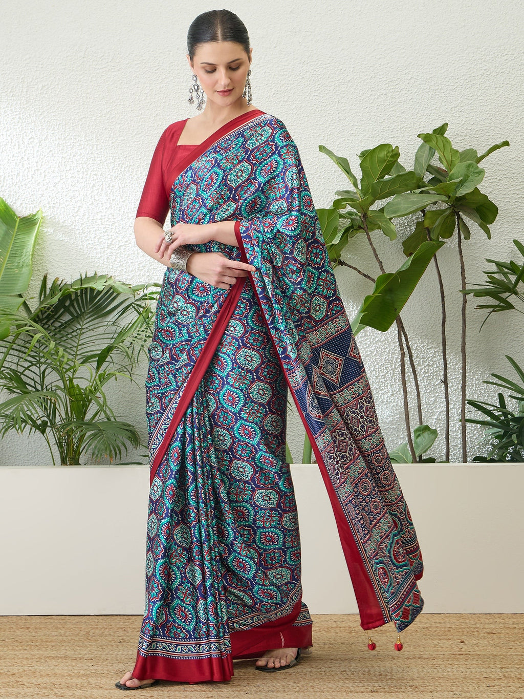 Vayuna Soft Drape Semi Modal Saree for Party Wear ClothsVilla