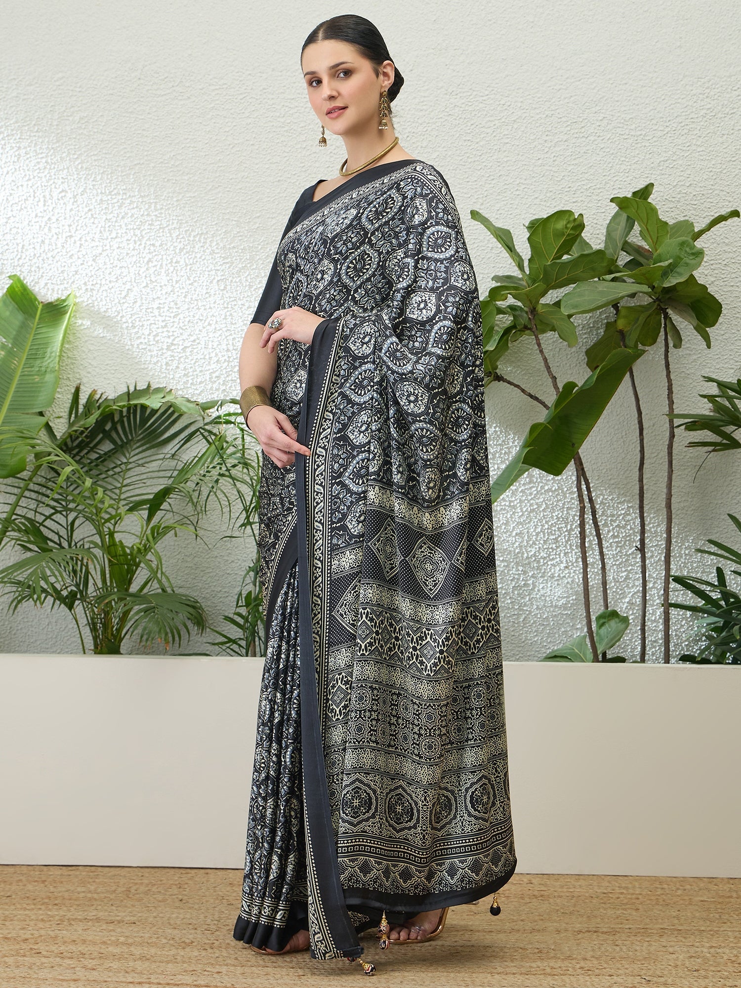 Vayuna Soft Drape Semi Modal Saree for Party Wear ClothsVilla