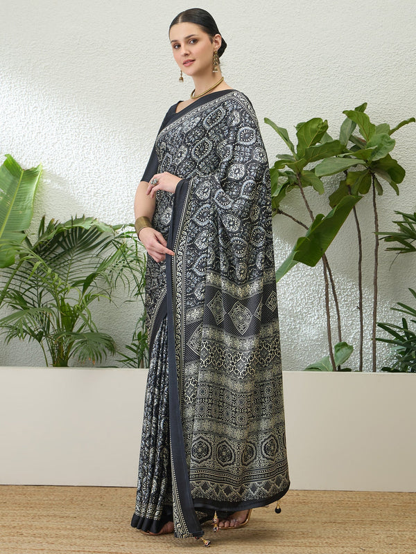 Vayuna Soft Drape Semi Modal Saree for Party Wear ClothsVilla
