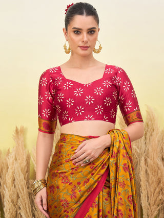 Vedanshi Classic Semi Modal Saree for Traditional Functions ClothsVilla