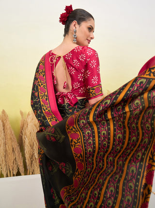 Vedanshi Classic Semi Modal Saree for Traditional Functions ClothsVilla