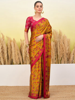 Vedanshi Classic Semi Modal Saree for Traditional Functions ClothsVilla